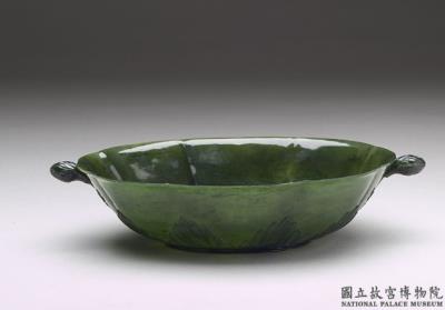 图片[2]-Jade flower-shaped bowl with two bud-shaped handles, Mughal Empire-China Archive